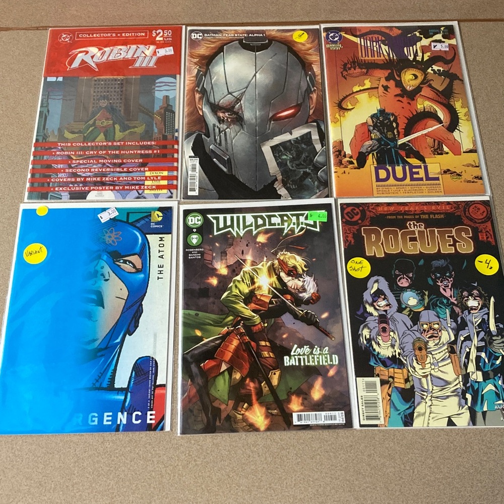 Lot of 6 assorted dc comics